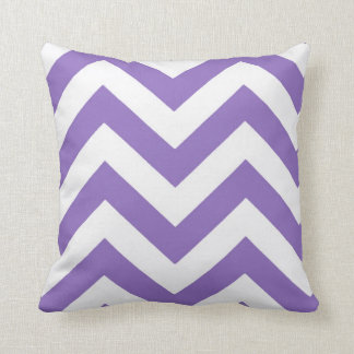 Zigzags in Purple Lavender Throw Pillow