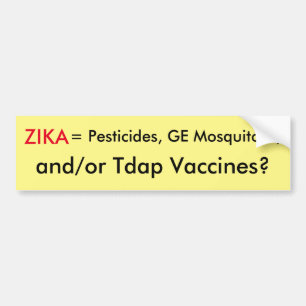 Zika Virus Bumper Sticker