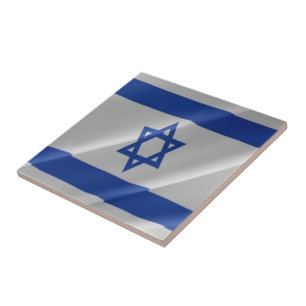 zIL002 Israel, waving FLAG Israel, Tile