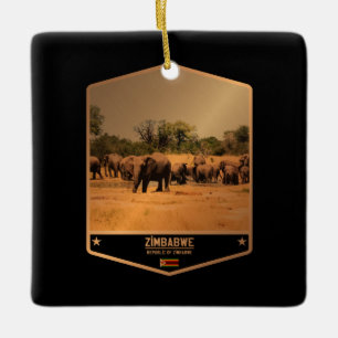 Zimbabwe Ceramic Ornament