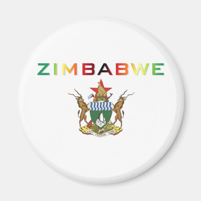 Zimbabwe Coat of Arms Magnet (Front)