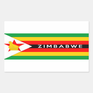 zimbabwe country flag symbol name text sticker