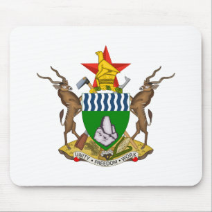 zimbabwe emblem mouse pad