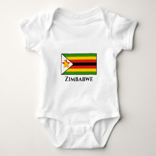 Zimbabwe Flag Baby Bodysuit