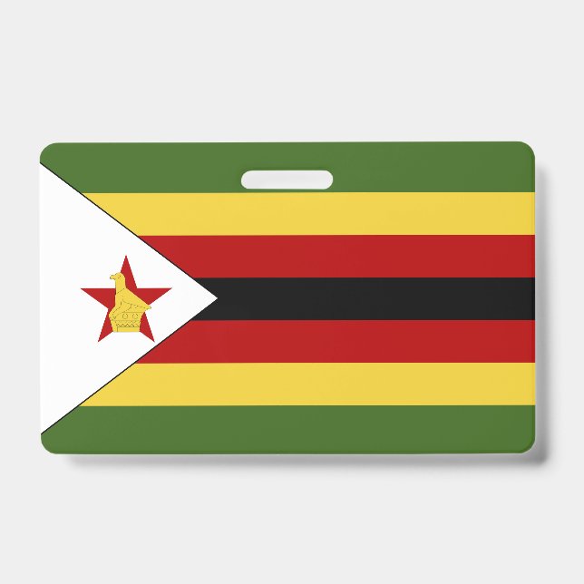 Zimbabwe flag badge (Front)