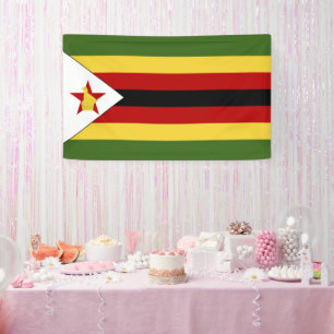 Zimbabwe flag banner