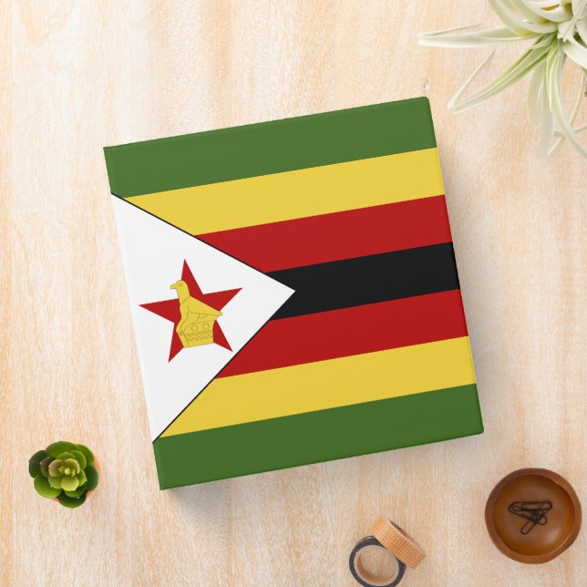 Zimbabwe flag binder (In Situ)