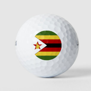Zimbabwe flag golf balls