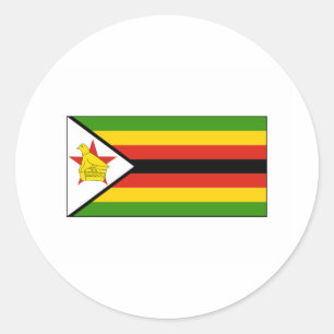 Zimbabwe FLAG International Classic Round Sticker