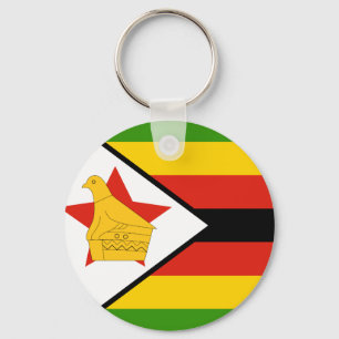 Zimbabwe Flag Keychain