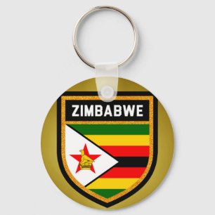 Zimbabwe Flag Keychain
