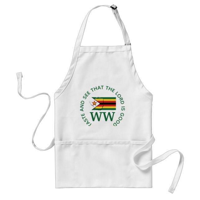 ZIMBABWE Flag MONOGRAM Customized Scripture Standard Apron (Front)