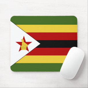 Zimbabwe flag mouse pad