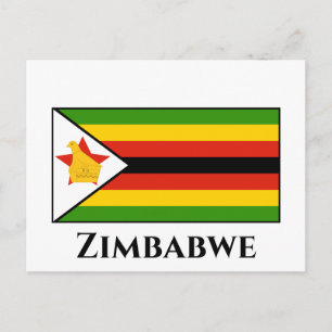 Zimbabwe Flag Postcard