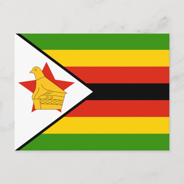 zimbabwe flag postcard (Front)