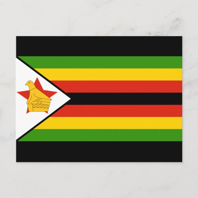 zimbabwe flag postcard (Front)