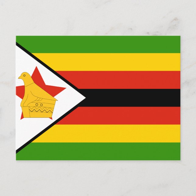 Zimbabwe Flag Postcard (Front)