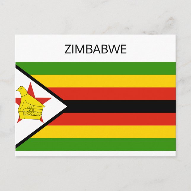 Zimbabwe Flag Postcard (Front)