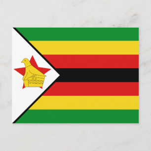 Zimbabwe Flag Postcard