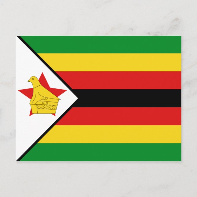 Zimbabwe Flag Postcard (Front)