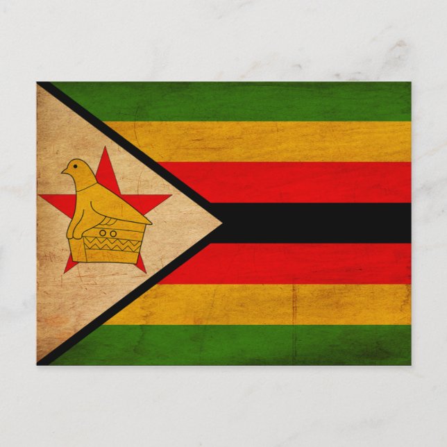 Zimbabwe Flag Postcard (Front)