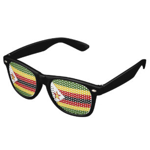 Zimbabwe flag retro sunglasses