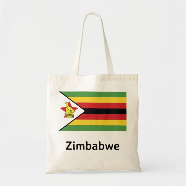 Zimbabwe Flag Tote Bag (Front)
