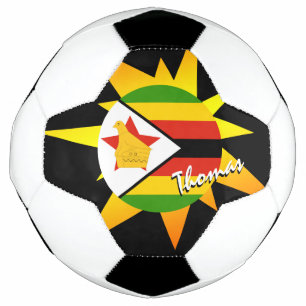 Zimbabwe Football & Zimbabwe Flag / BANG Soccer Ball