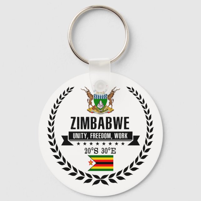 Zimbabwe Keychain (Front)