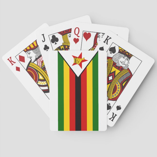 Zimbabwe National World Flag Playing Cards (Back)