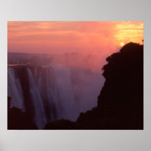 Zimbabwe, Victoria Falls National Park. Misty Poster