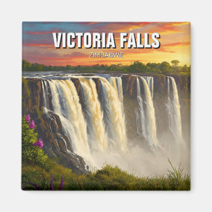Zimbabwe Victoria Falls Travel Magnet