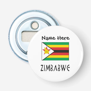 Zimbabwe Zimbabwean Flag Personalized Bottle Opener