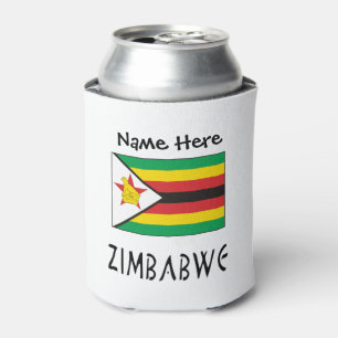 Zimbabwe Zimbabwean Flag Personalized Can Cooler