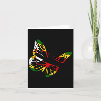 Zimbabwean Roots Butterfly Zimbabwe Flag Zimbabwea Card