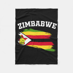 Zimbwe Souvenirs Harare Vacation Africa Zimbwean C Fleece Blanket