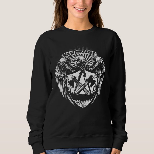 Zimmermann Zunft Wappen mit Adler Sweatshirt (Front)