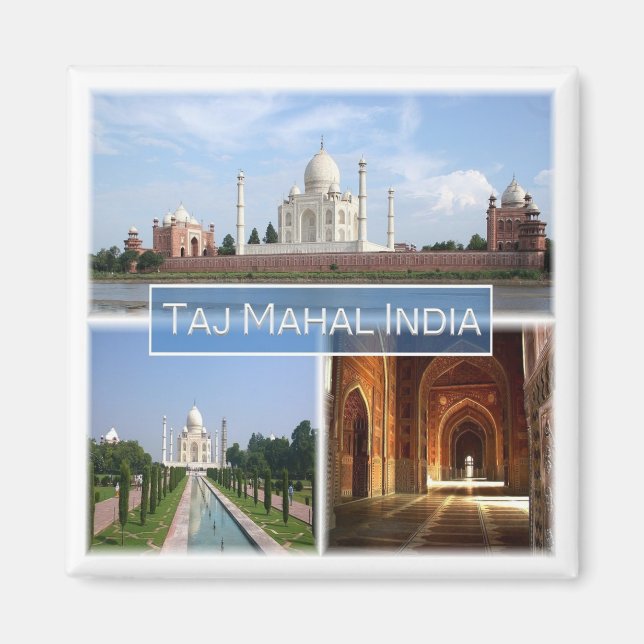 zIN010 THE TAJ MAHAL, India, Asia, Fridge Magnet (Front)