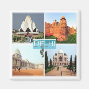 zIN013 DELHI, India, Asia, Fridge Magnet