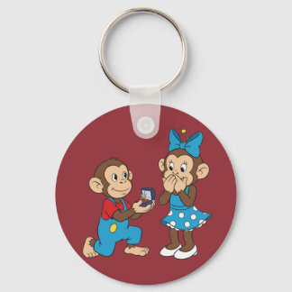 Zina and Mimo and the marriage proposal Keychain