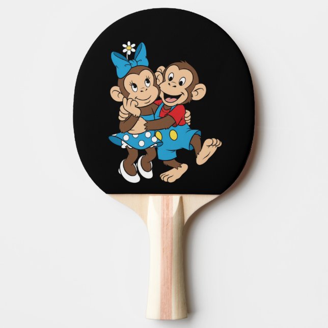 Zina and Mimo are flirting. Ping Pong Paddle (Front)