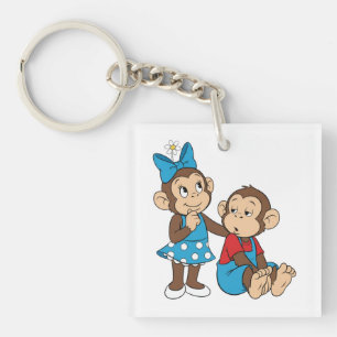 Zina and Mimo: Love and indifference Keychain