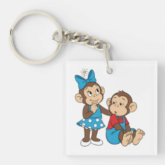 Zina and Mimo: Love and indifference Keychain
