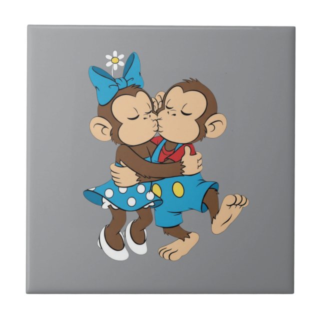 zina and mimo love kiss tile (Front)