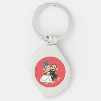 Zina & Mimo are the bride and groom. Keychain