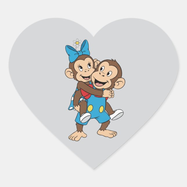 zina on mimo's back heart sticker (Front)