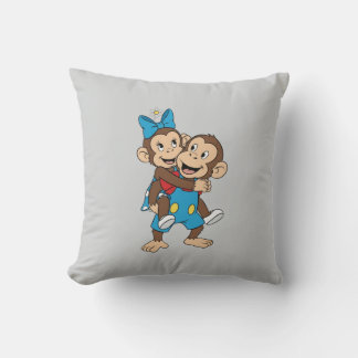 zina on mimo's back throw pillow