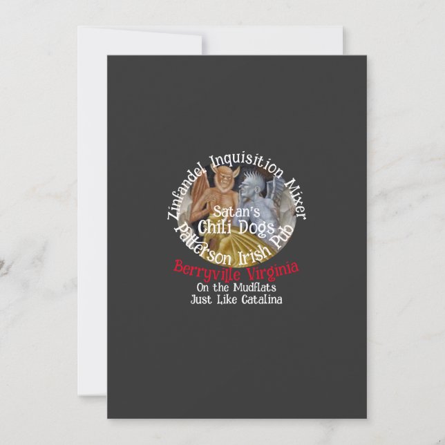 Zinfandel Inquisition Mixer Berryville Virginia Invitation (Front)