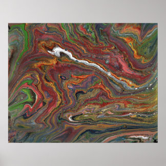 Zing 1 Acrylic Abstract Geode Poster Print
