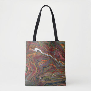 Zing 1 Acrylic Abstract Geode Tote Bag